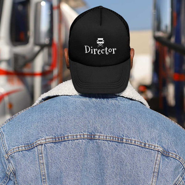 film director trucker hat mesh green planet films